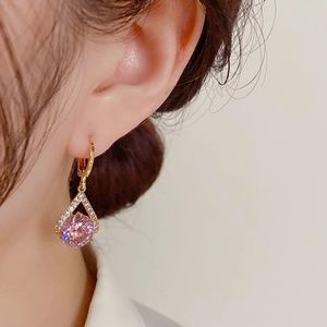 Pink Diamond Earrings